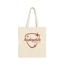 Audiophile Coffee Co. Canvas Tote Bag — Retro Midcentury Logo Eco Shopper