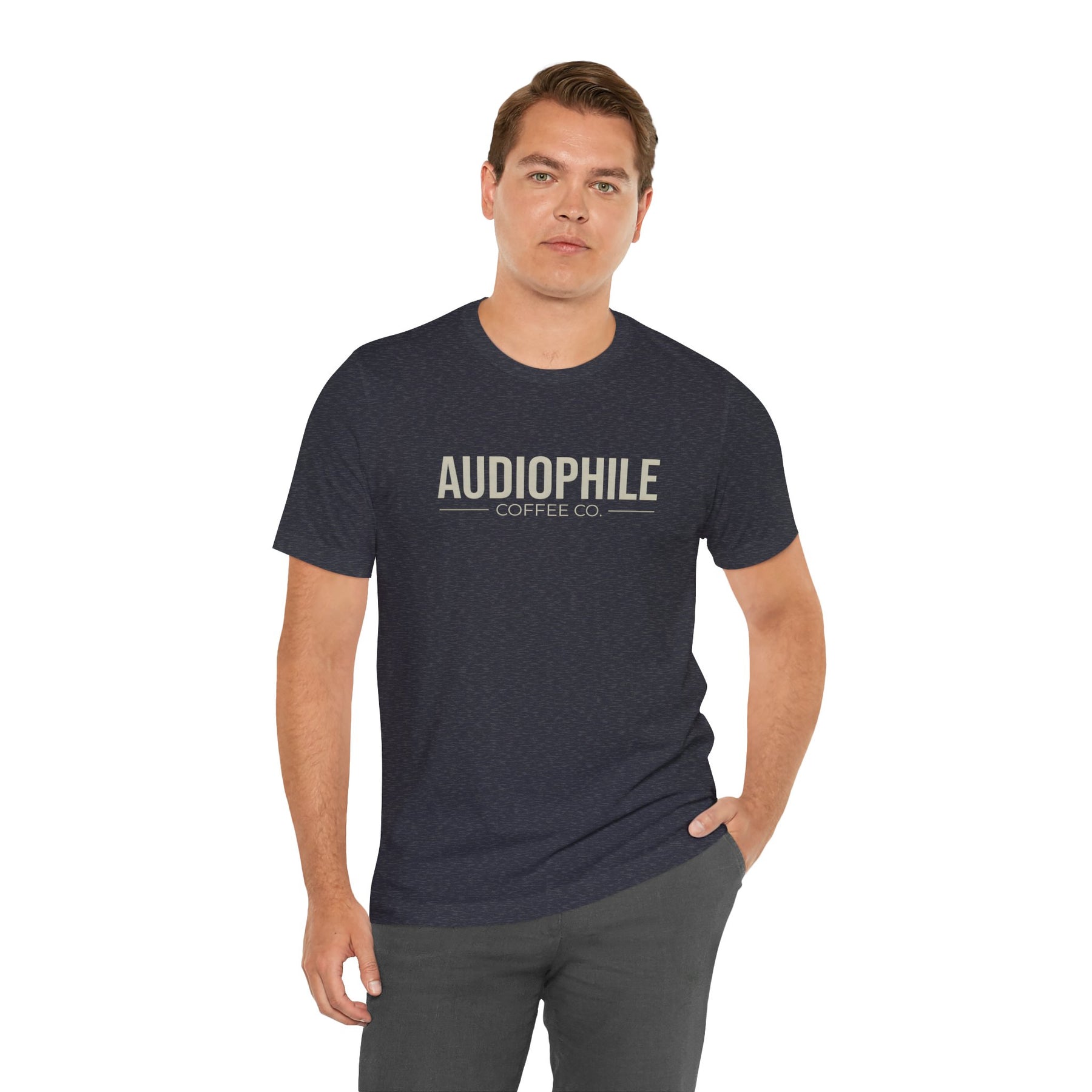 Audiophile Coffee Co. T-Shirt Variant (Navy/Beige)