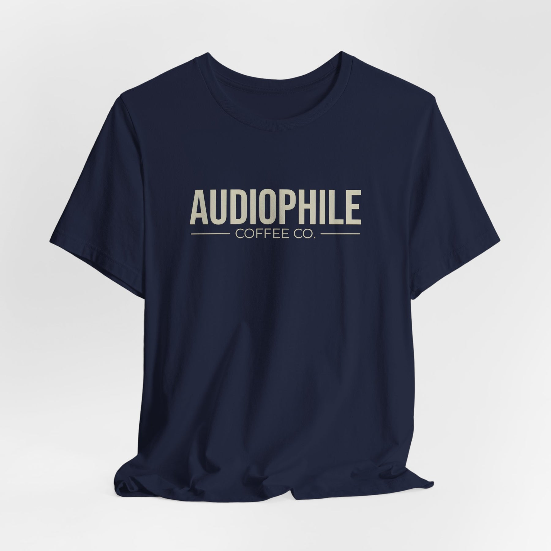 Audiophile Coffee Co. T-Shirt Variant (Navy/Beige)