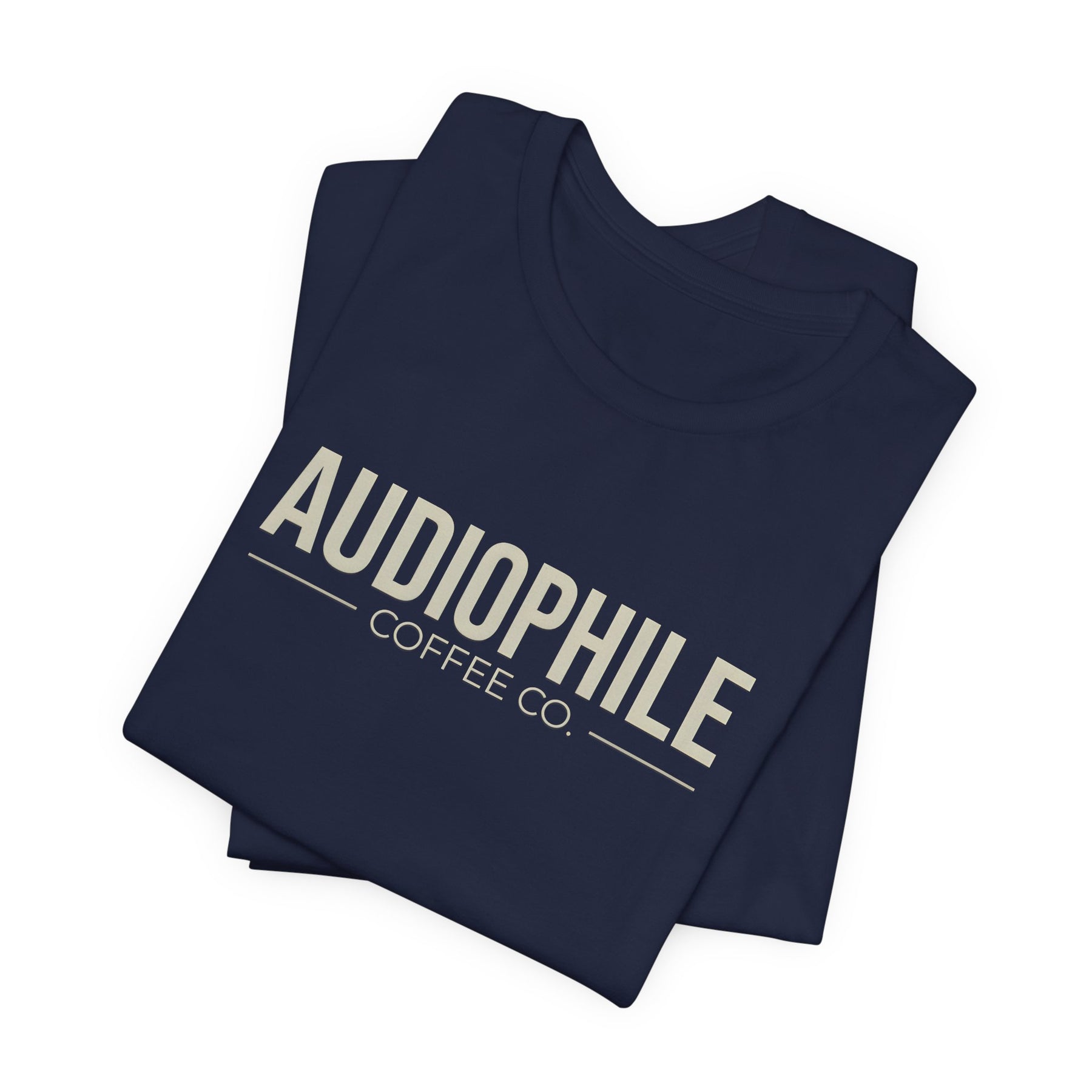Audiophile Coffee Co. T-Shirt Variant (Navy/Beige)